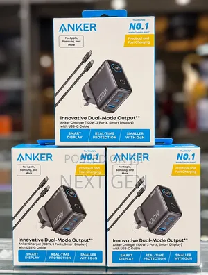 Anker 100W 3-Port USB-C Fast Charger With a Smart Display