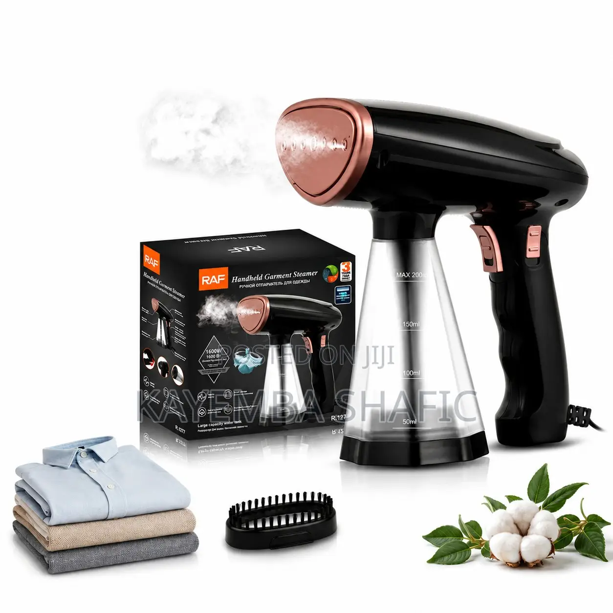 RAF Handheld Garment Steamer 1600W Portable Clothes Iron R.1277