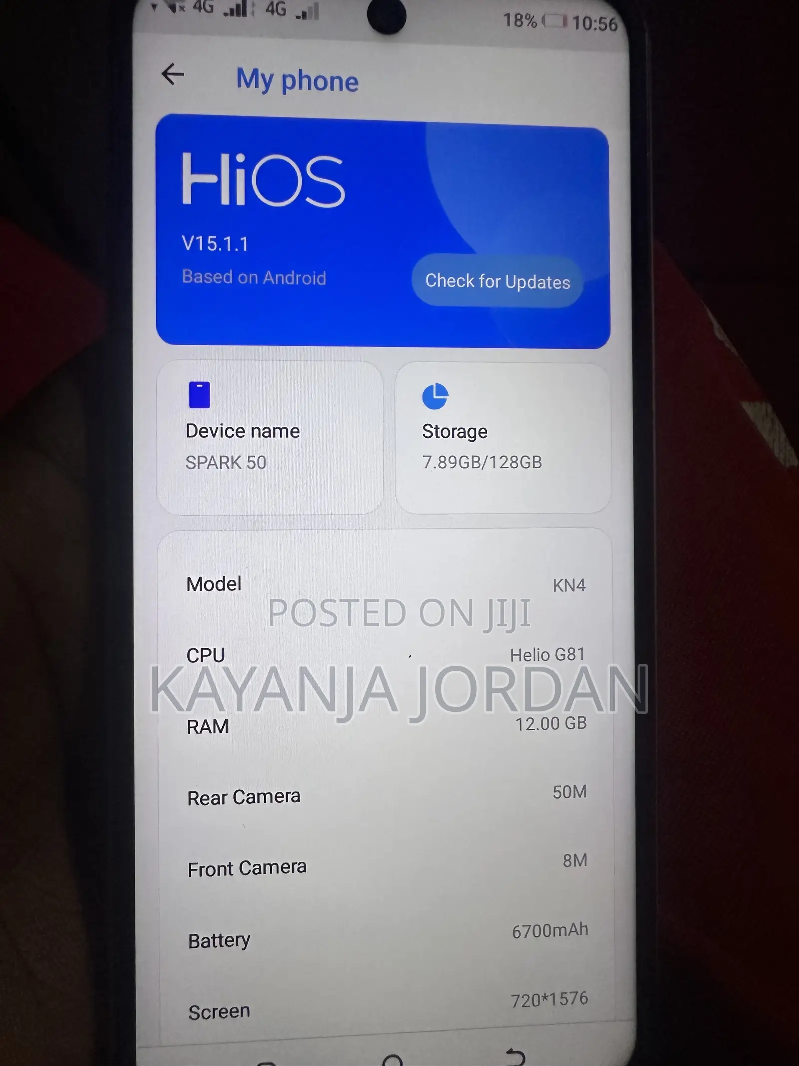 Tecno Spark 50 128 GB Purple