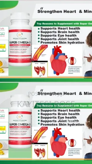 Super Omega 3 Premium Supplements With Vitamin E Fish Oil and Fatty