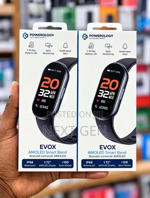 Evox AMOLED Smart Band Powerology
