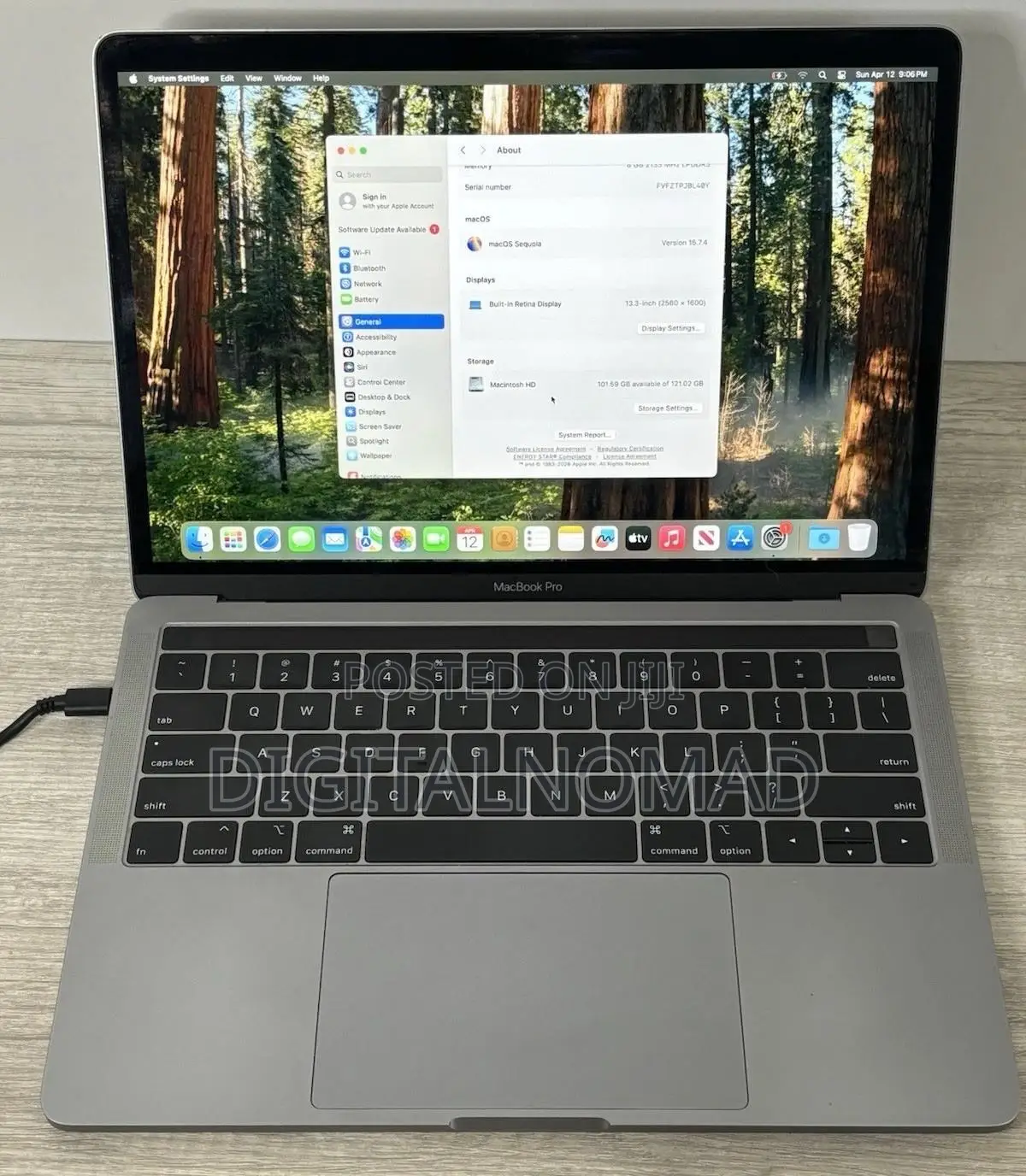 Laptop Apple MacBook Pro 2019 16GB Intel Core i7 SSD 2T