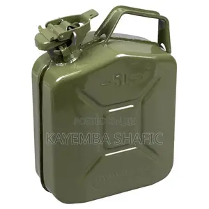 5-Liter Metal Steel Jerrycan for Storing and Transporting Fuel