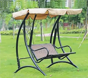 2-Seater Patio Swing Chair With an Adjustable Canopy.