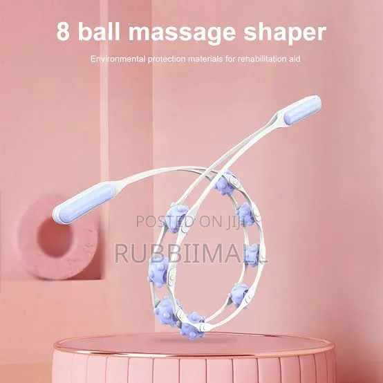 Manual 8-Ball Back Roller and Neck Massager Strap