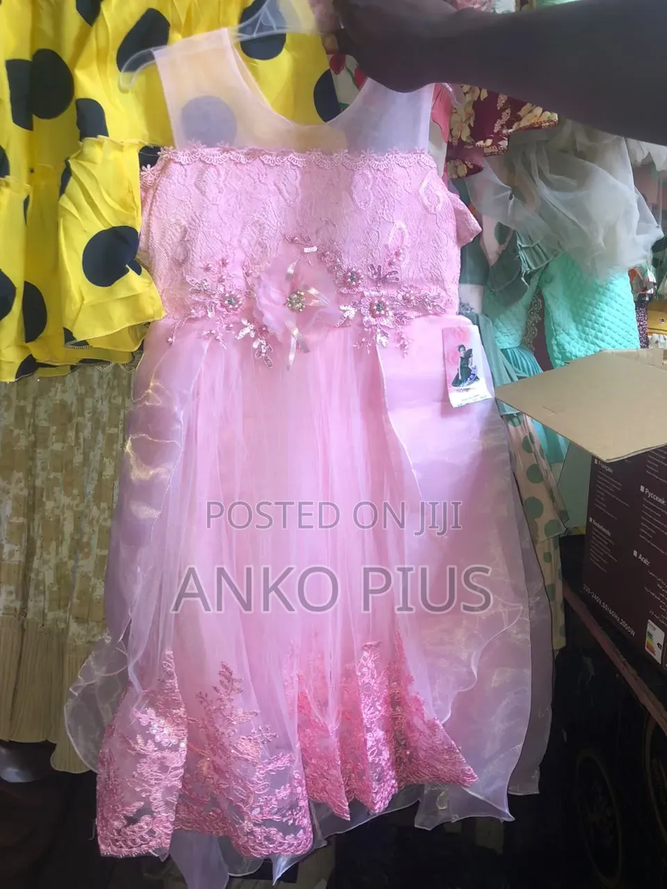 Girl Pink Party Dress