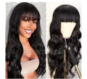 Body Wave Wig 150% Density, Natural Yaki Hair, Glue-Free Wig