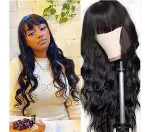 Body Wave Wig 150% Density, Natural Yaki Hair, Glue-Free Wig