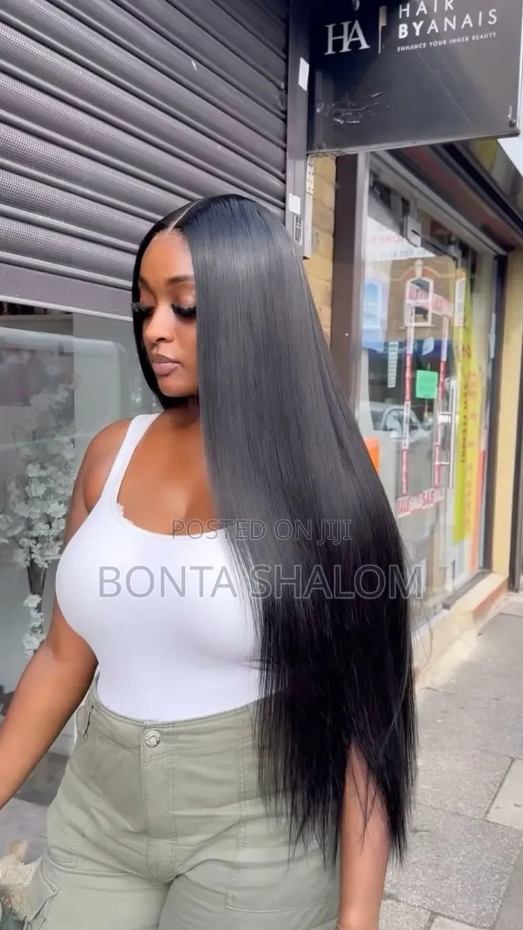 Bone Straight Semi Human Wig