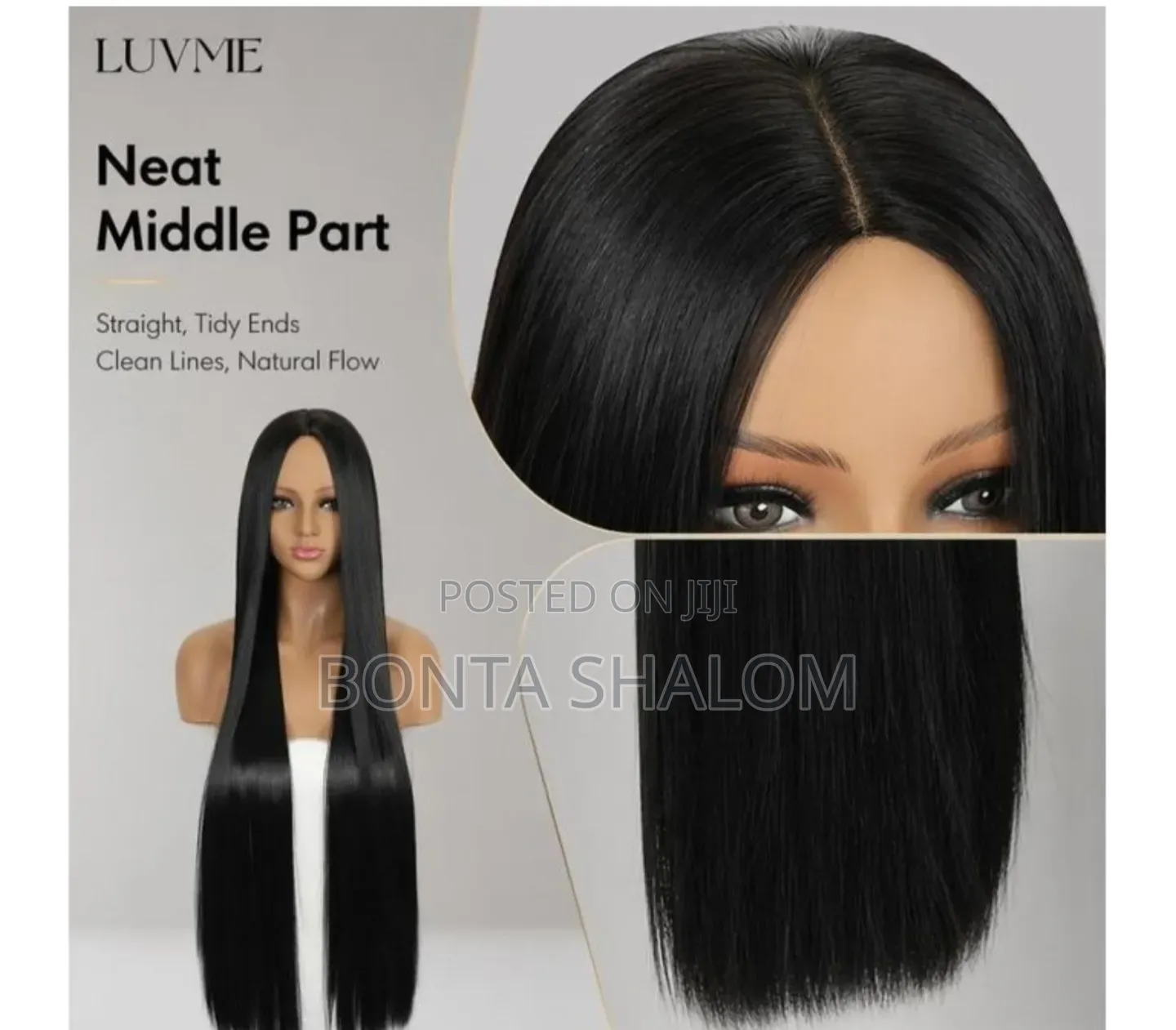 Bone Straight Semi Human Wig