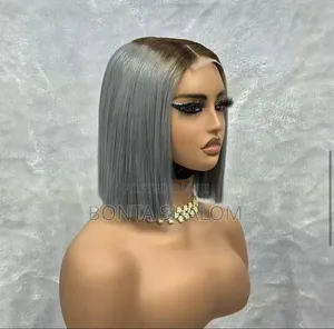 Bone-Straight Bob Wig Glue-Free