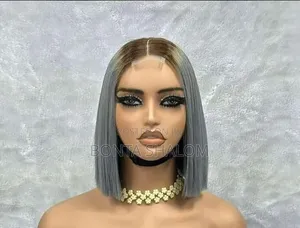 Bone-Straight Bob Wig Glue-Free