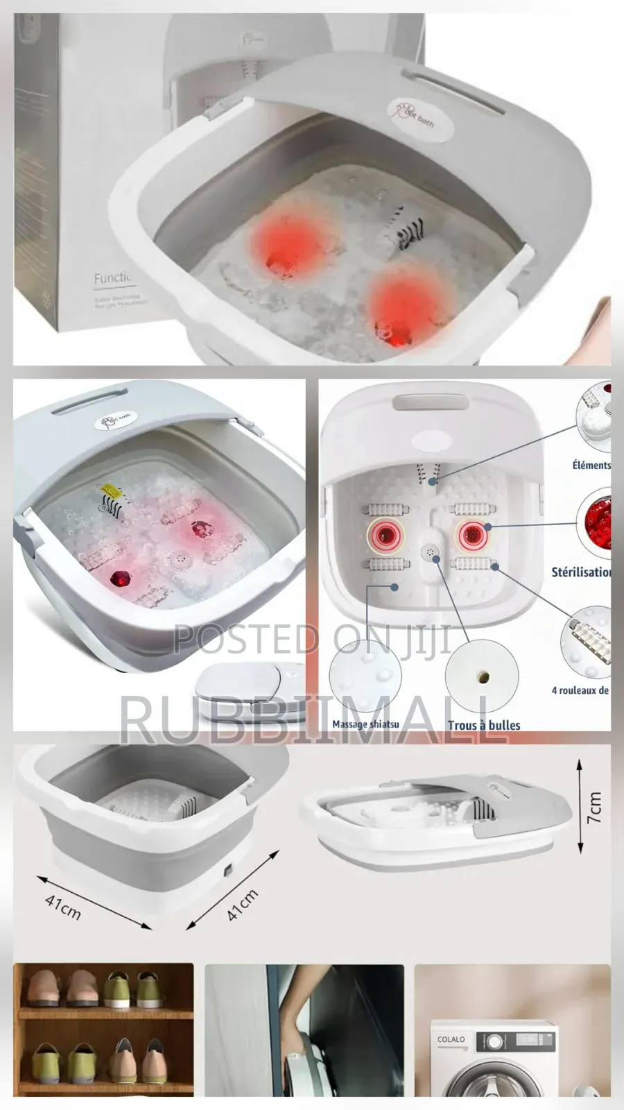 Foldable Foot Massager & Wash