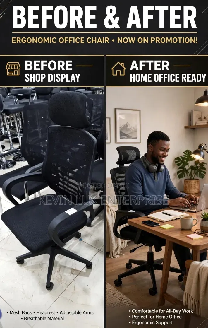 Ergonomic Office Chair Head Rest 360 Degrees