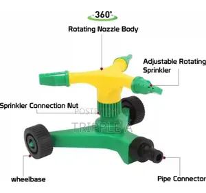 360 Degree Rotating 3-Arm Garden Lawn Sprinkler