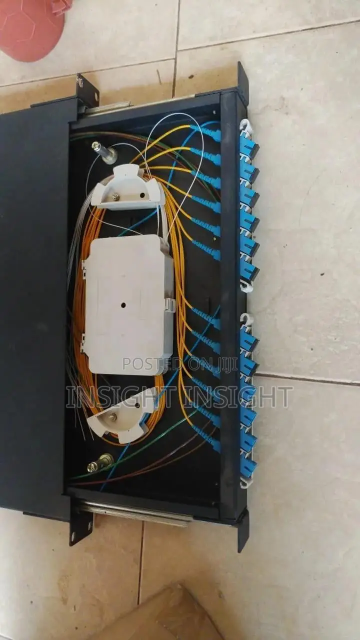 24 Port Fiber Optic ODF / Fiber Patch Panel – 1U Rack Mount