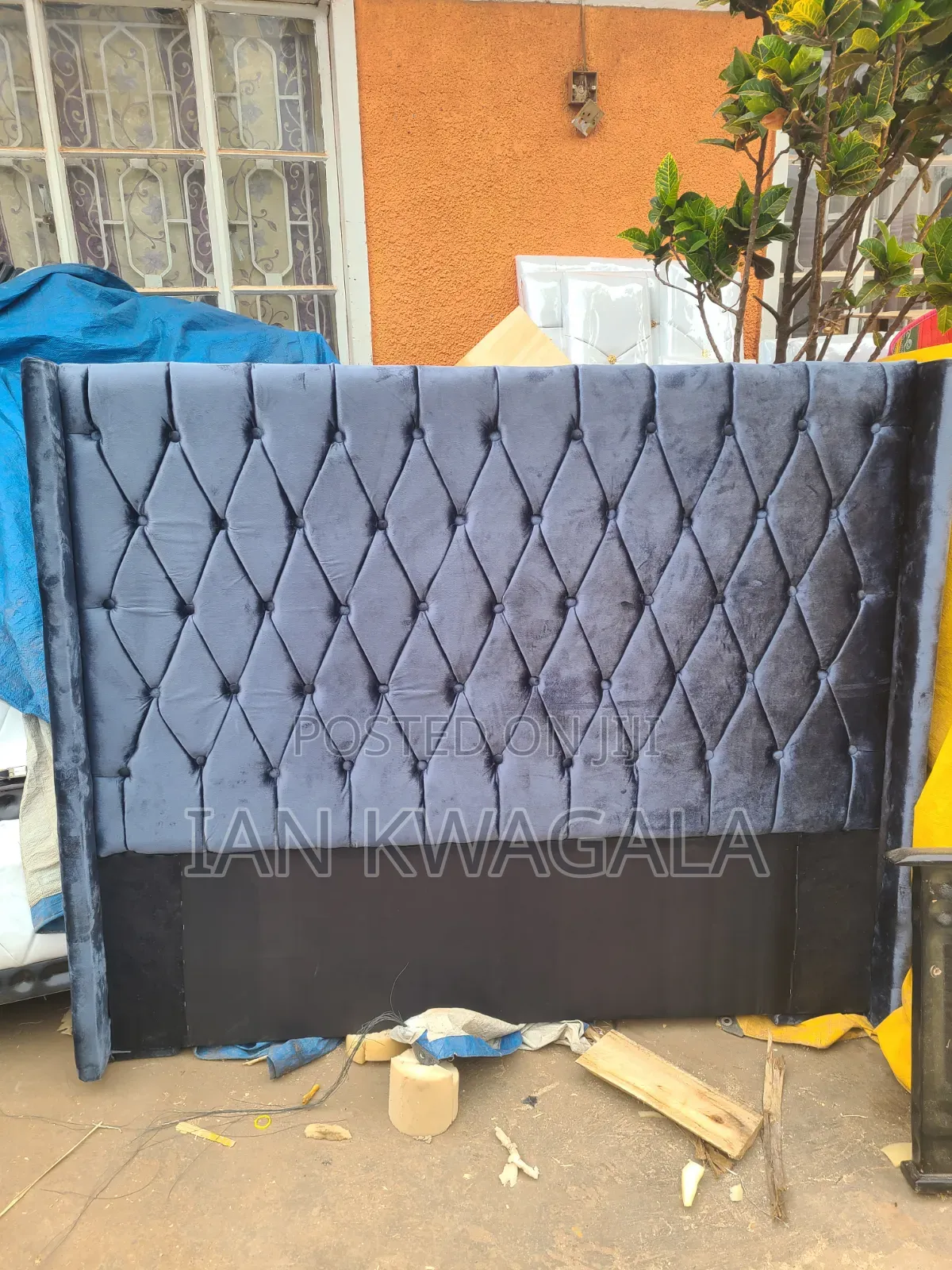 Bed 5x6  Morden Velvet Bed