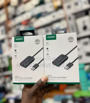 UGREEN USB 2.0 External Stereo Sound Adapter.
