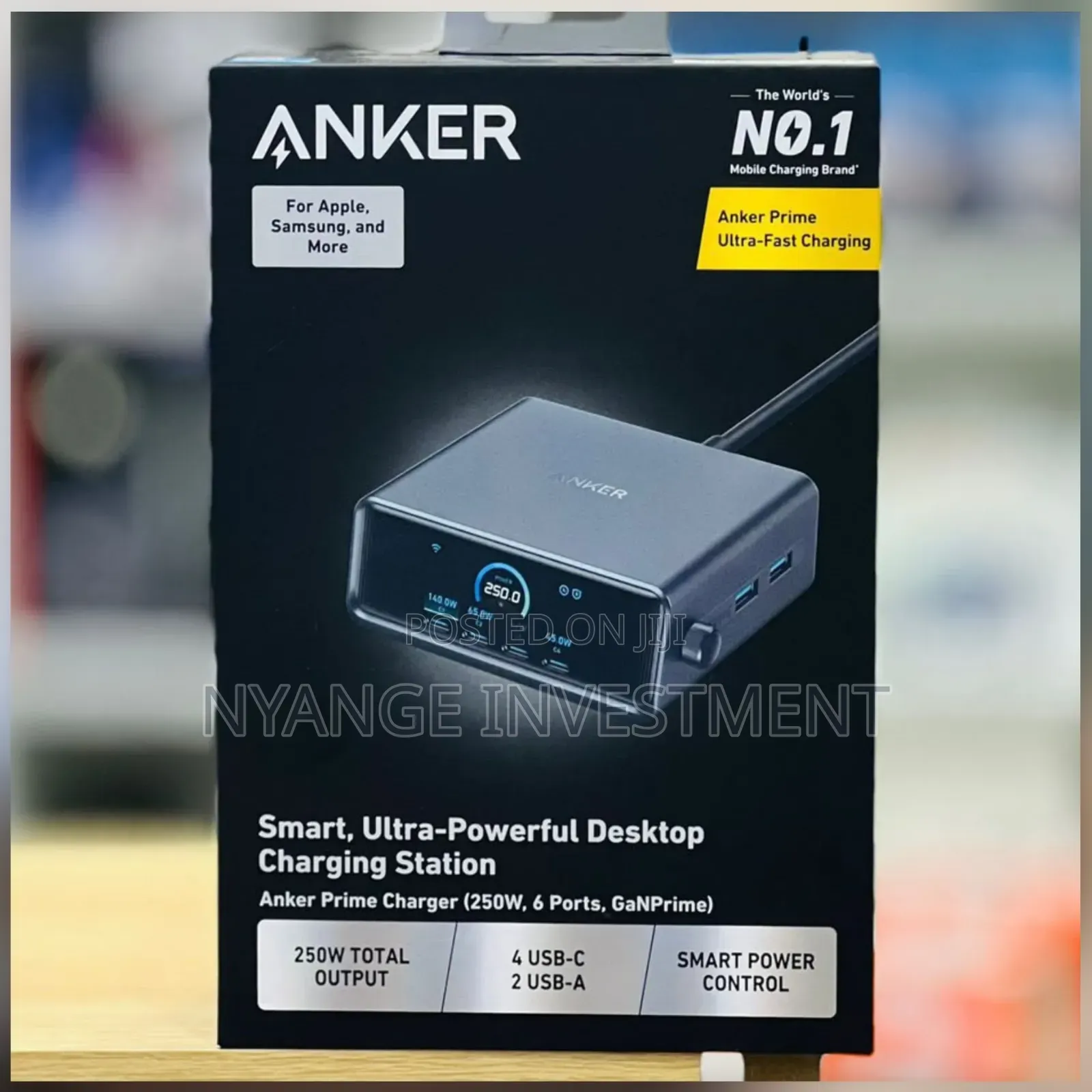 Anker Smart Ultra Powerful Desktop Charging Station (250W) -