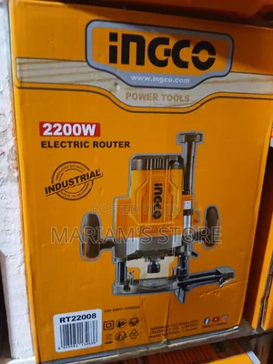 INGCO 2200W Industrial Electric Router (Model RT22008), a Heavy-Duty