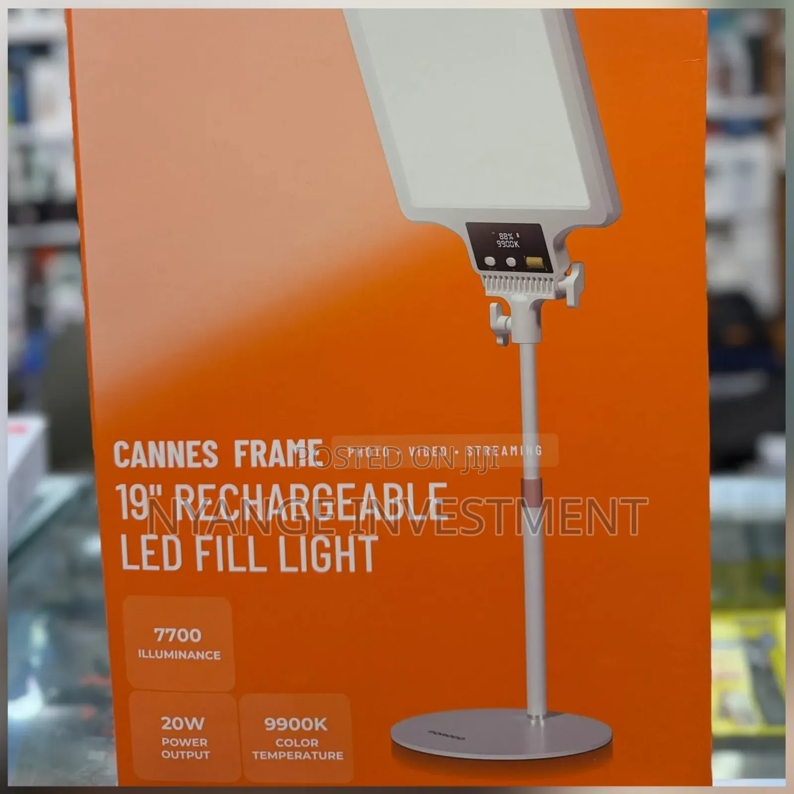Porodo Lifestyle Cannes Frame 19" Rechargeable LED Fill Light -
