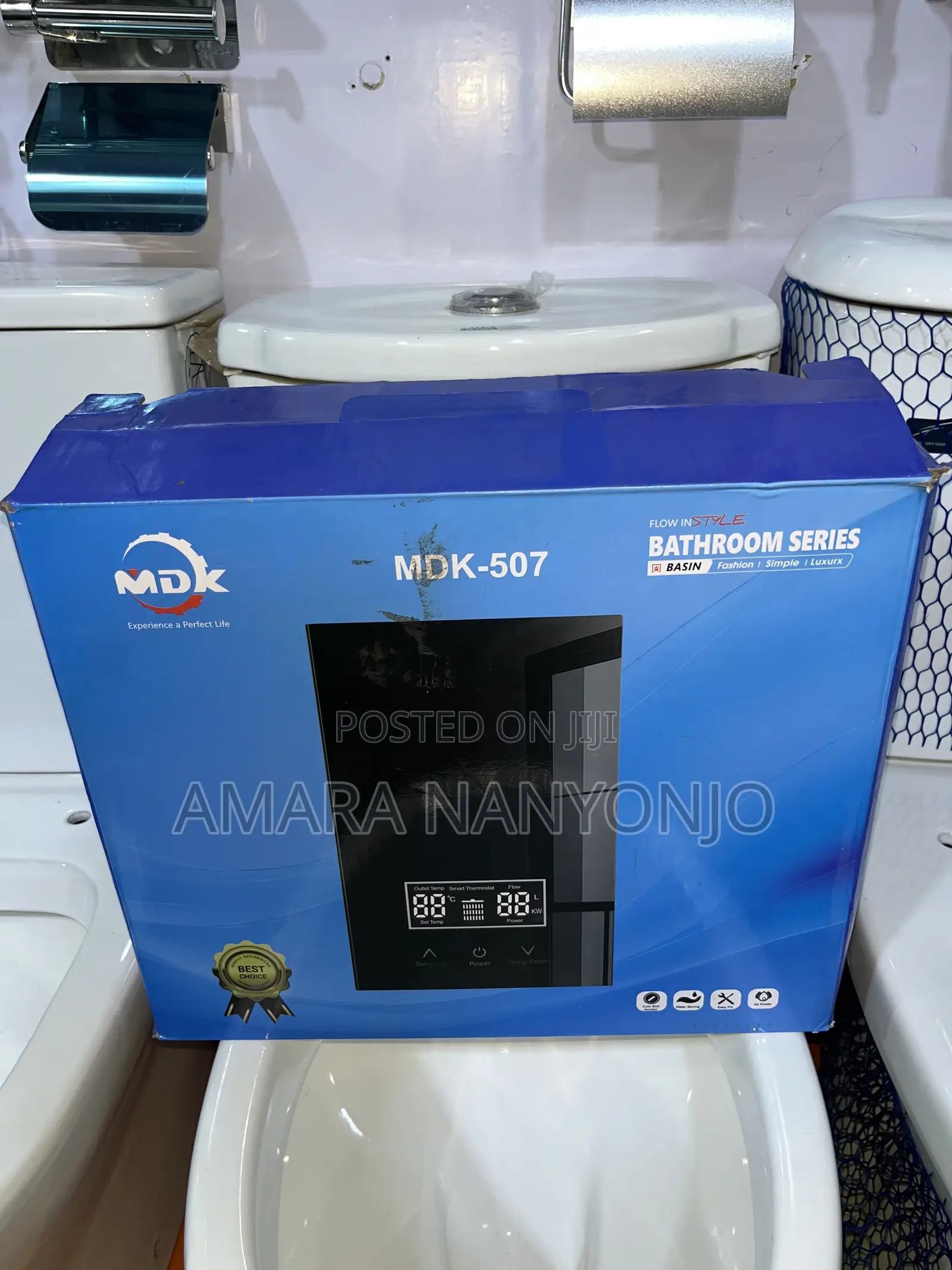 Full Toilet and Hand Wash Basin / Water Heater Combo.