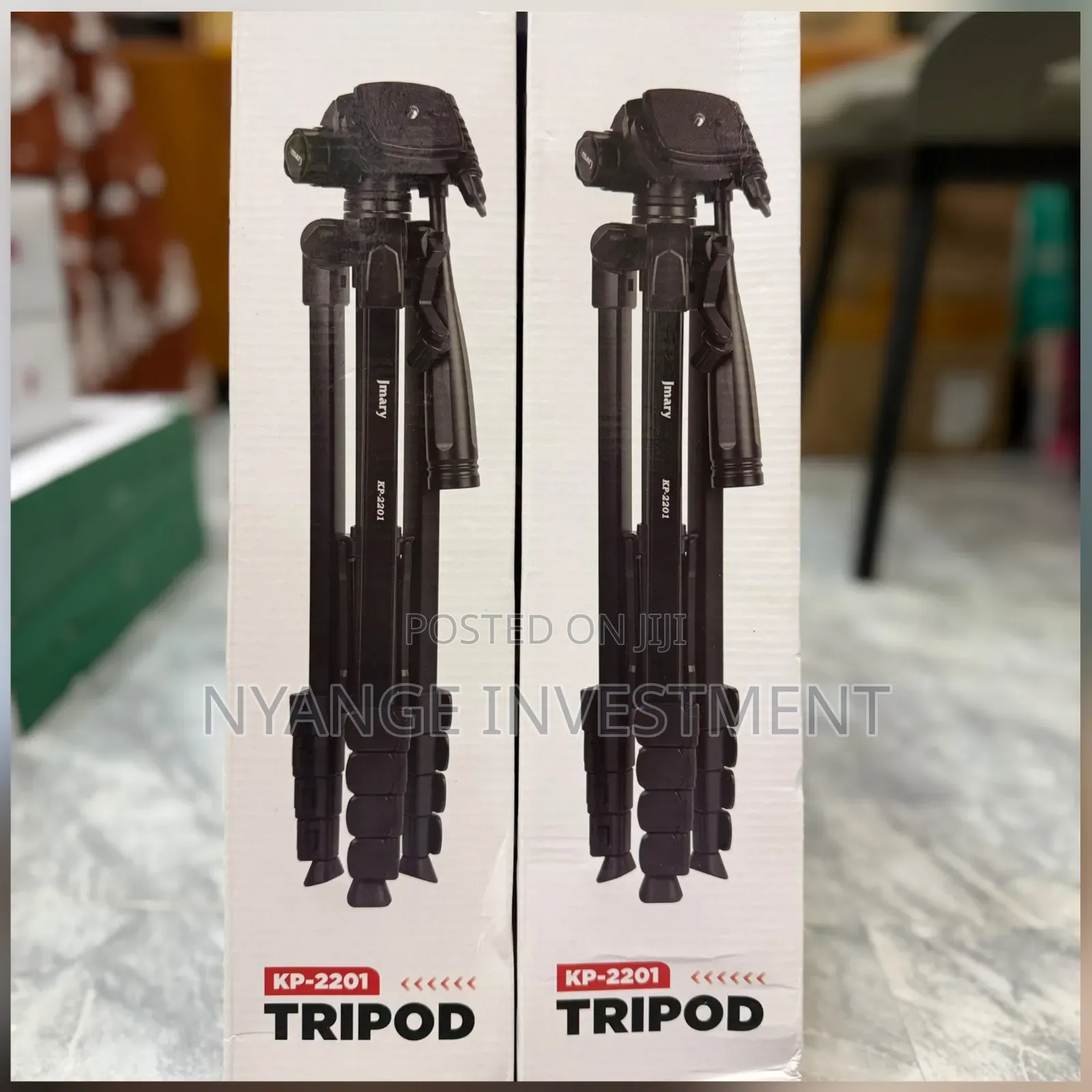 Jmary KP-2201 Professional Tripod Stand for Phones and Cameras.
