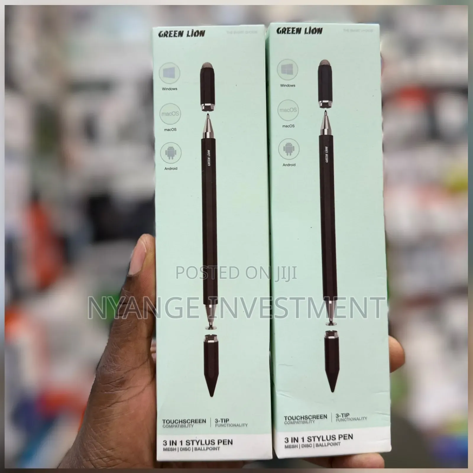 Green Lion 3-in-1 Stylus Pen -