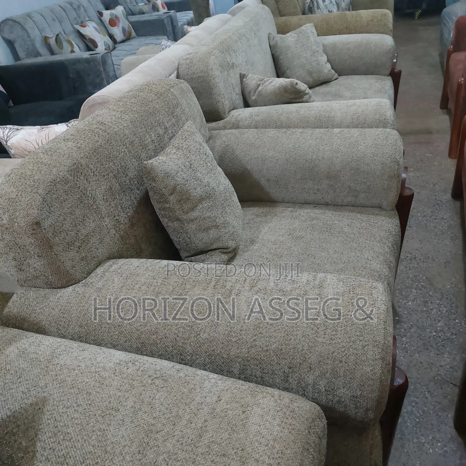 6 Seater Fabric Sofa Premium Quality