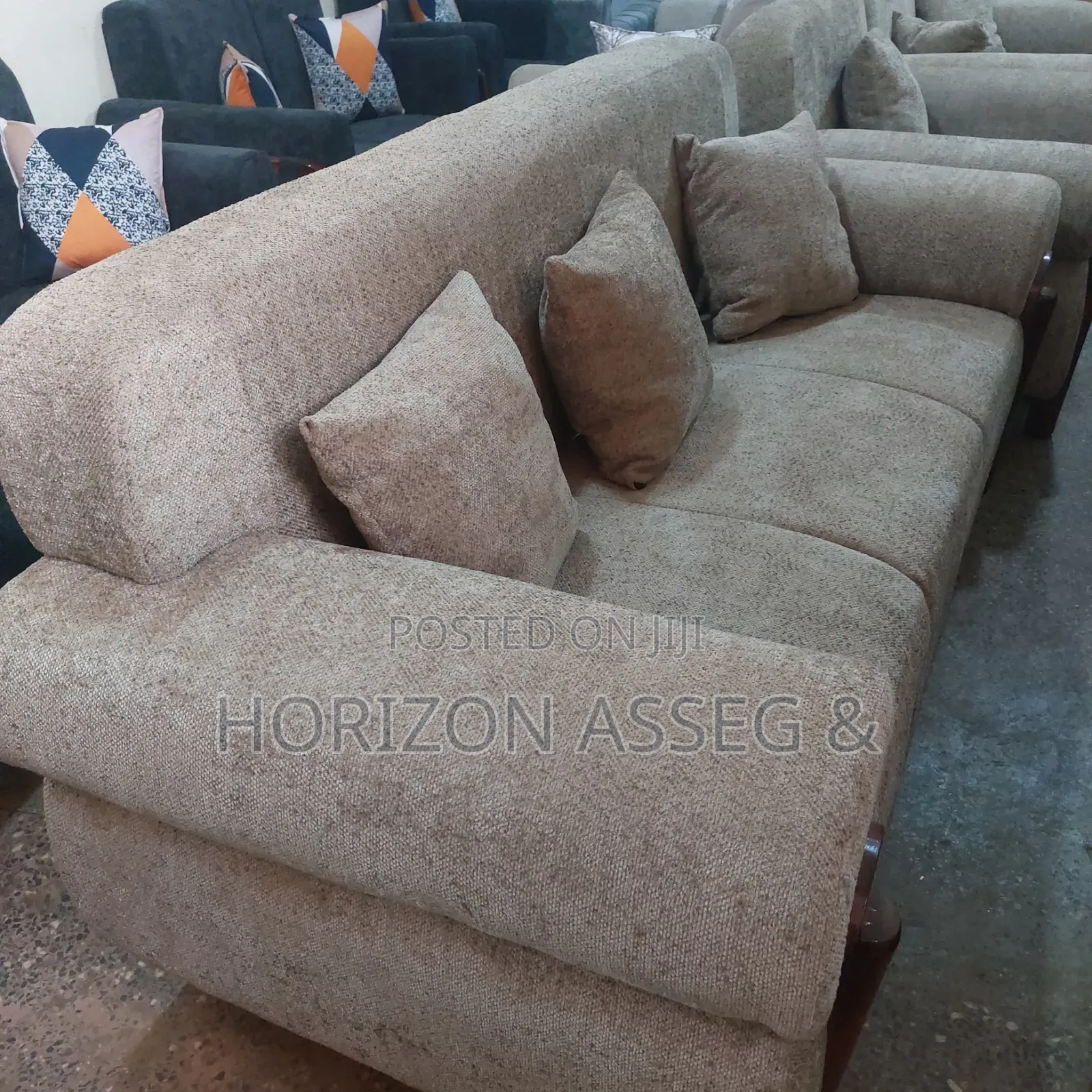 6 Seater Fabric Sofa Premium Quality