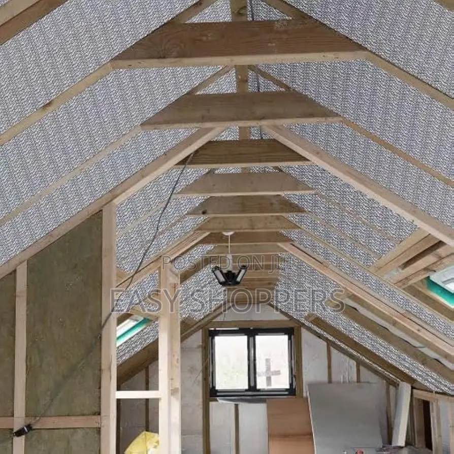 Double-Sided EPS Thermal Insulation 90cmx50m Roll Roof Insulation