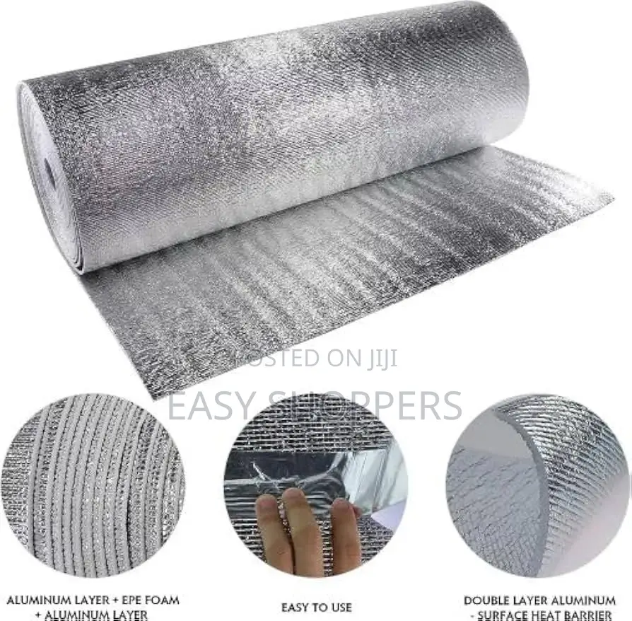 Double-Sided EPS Thermal Insulation 90cmx50m Roll Roof Insulation