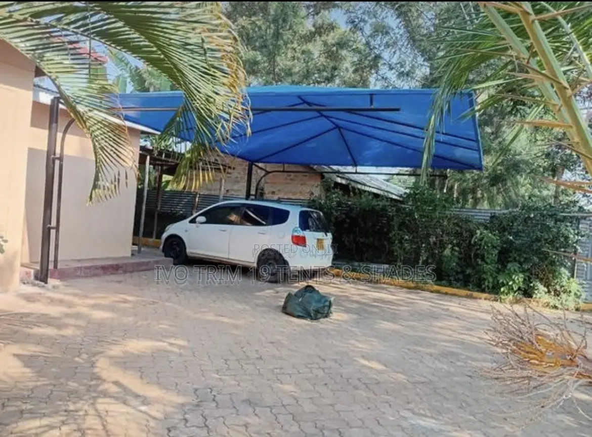 2-Car Cantilevered Tensile Carport Shade