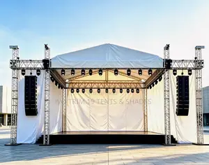 Box-Truss Stage Roof System With Integrated Lighting