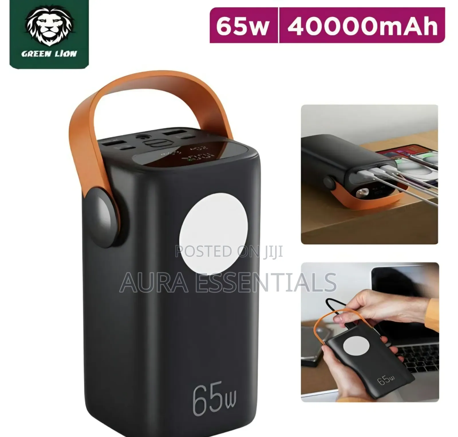 Green Lion Hyper Core 40 Power Bank 40000mAh - Black