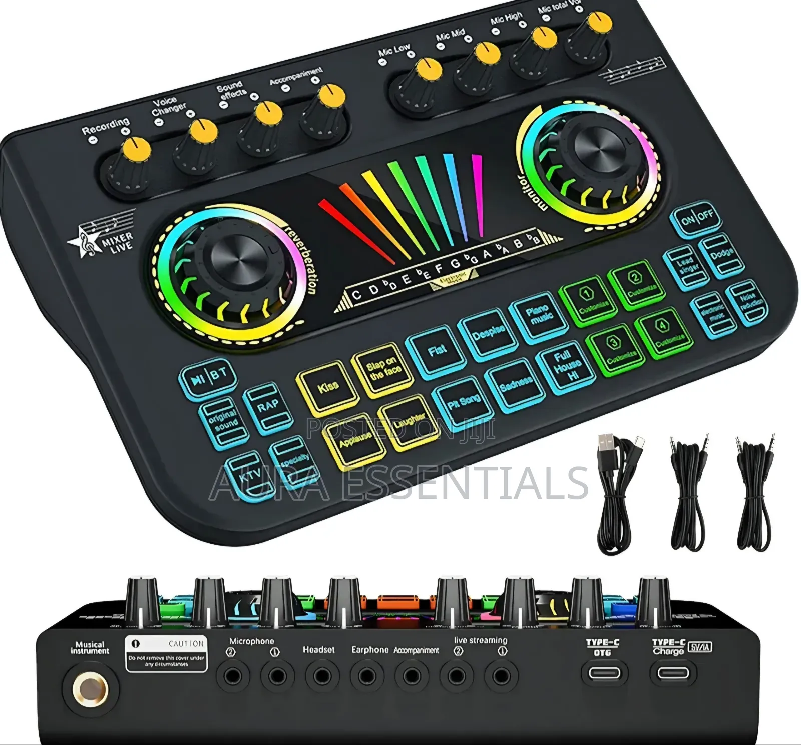 X3 Live Sound Card and Voice Changer Mixer