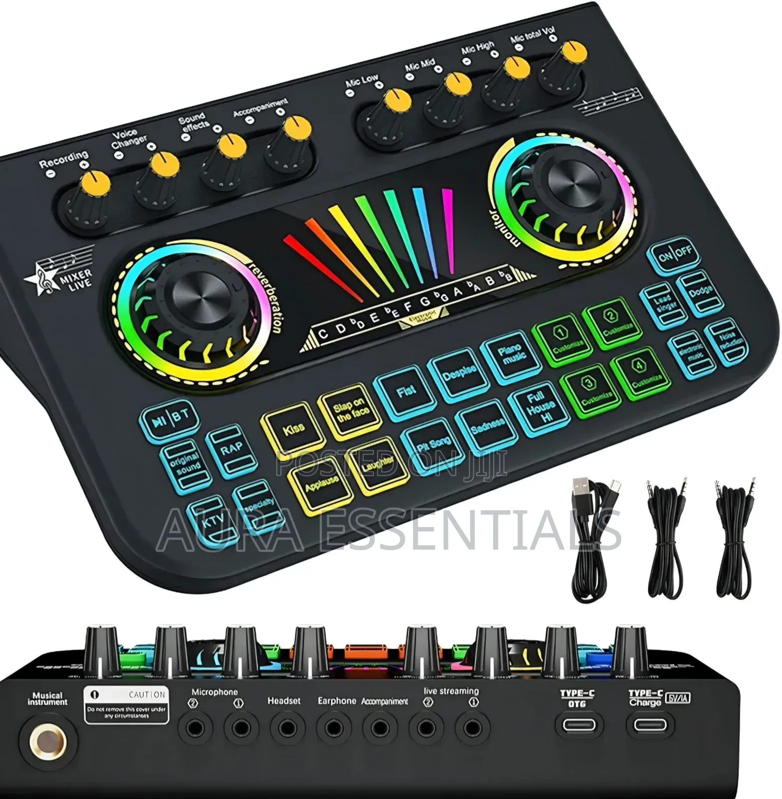 X3 Live Sound Card and Voice Changer Mixer