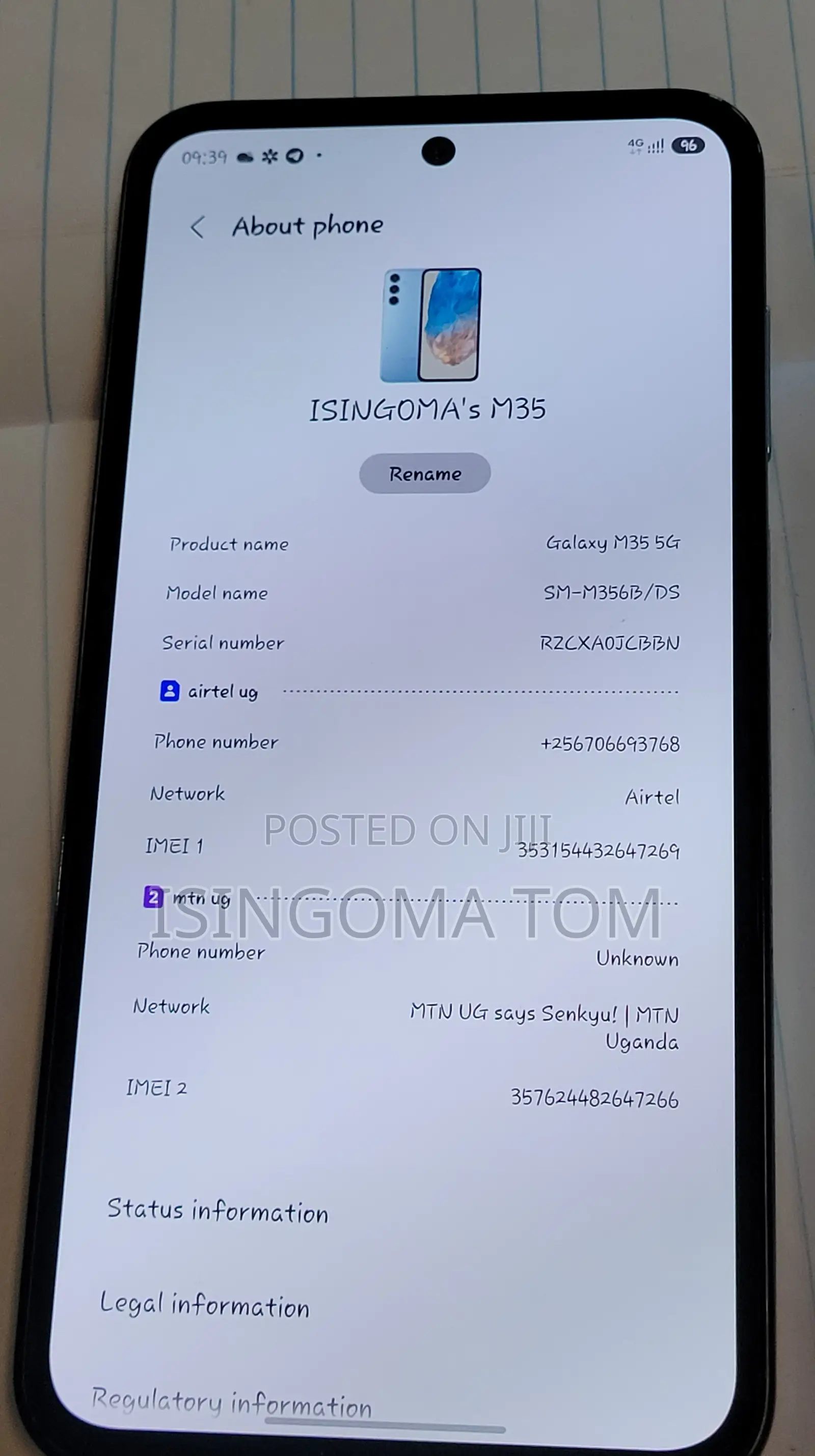 Samsung Galaxy M35 128 GB Blue
