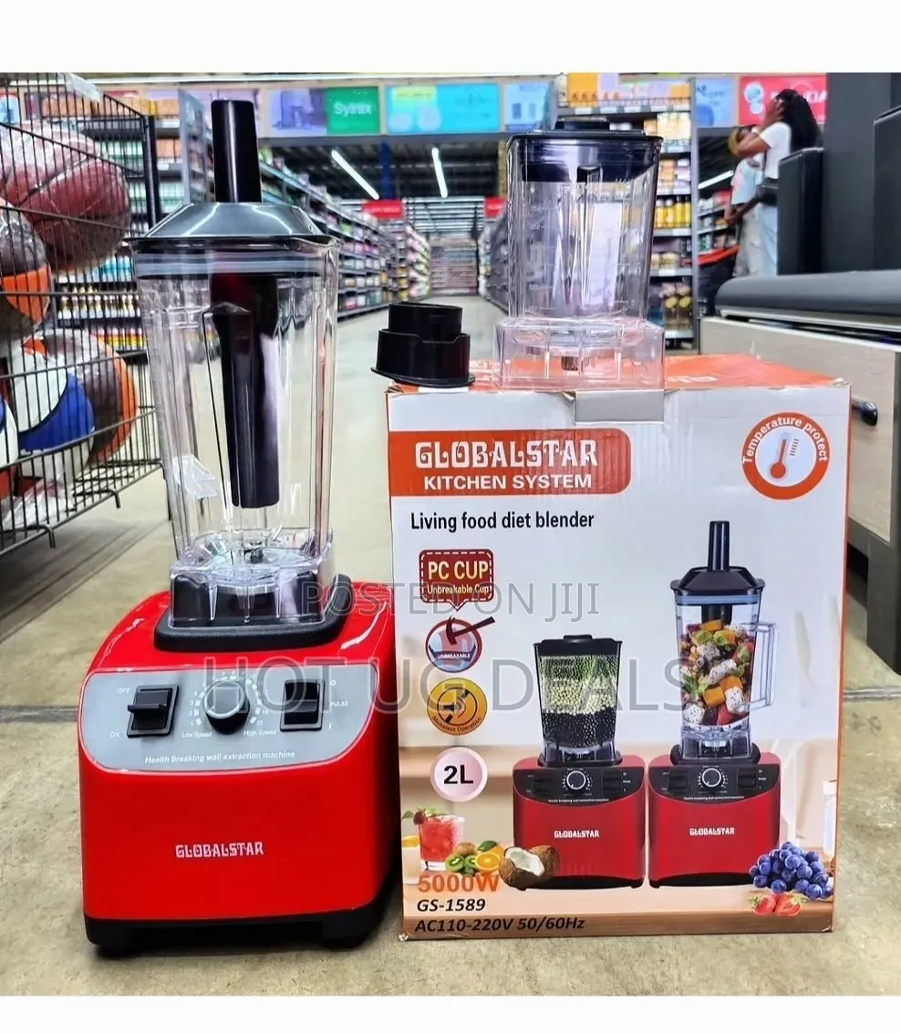 Globalstar GS-1588 Heavy Duty 2-in-1 Commercial Blender & Grinder