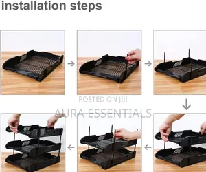 3 Tier Modern Document Tray Organizer