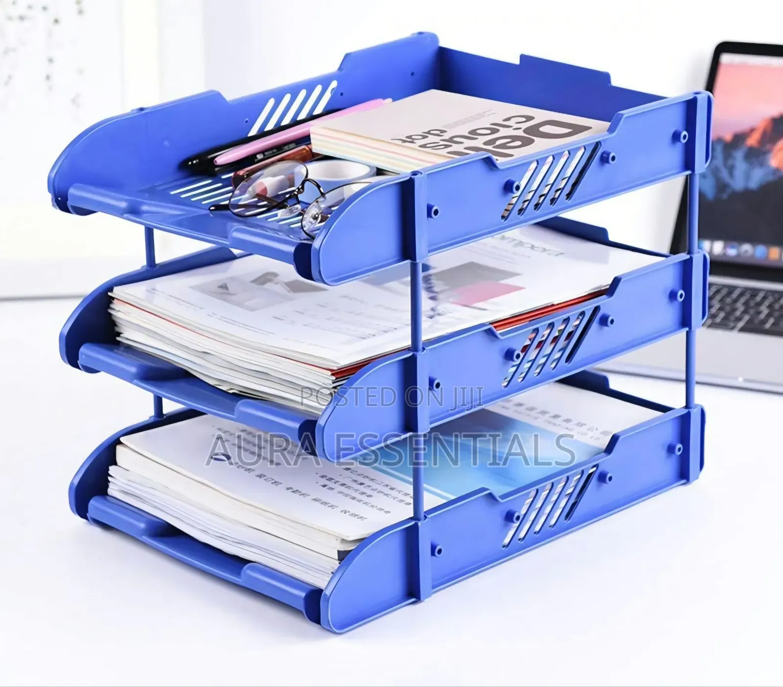 3 Tier Modern Document Tray Organizer