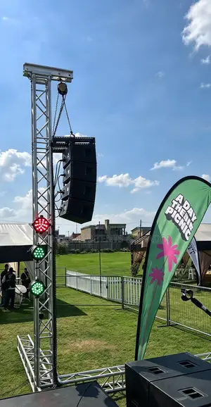 Line-Array PA Tower (Sound Lighting Goalpost Line-Array Rig)
