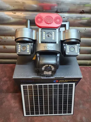 AOV 3-Lens Ai Solar Camera 24-Hour Continuous Working Video Recording