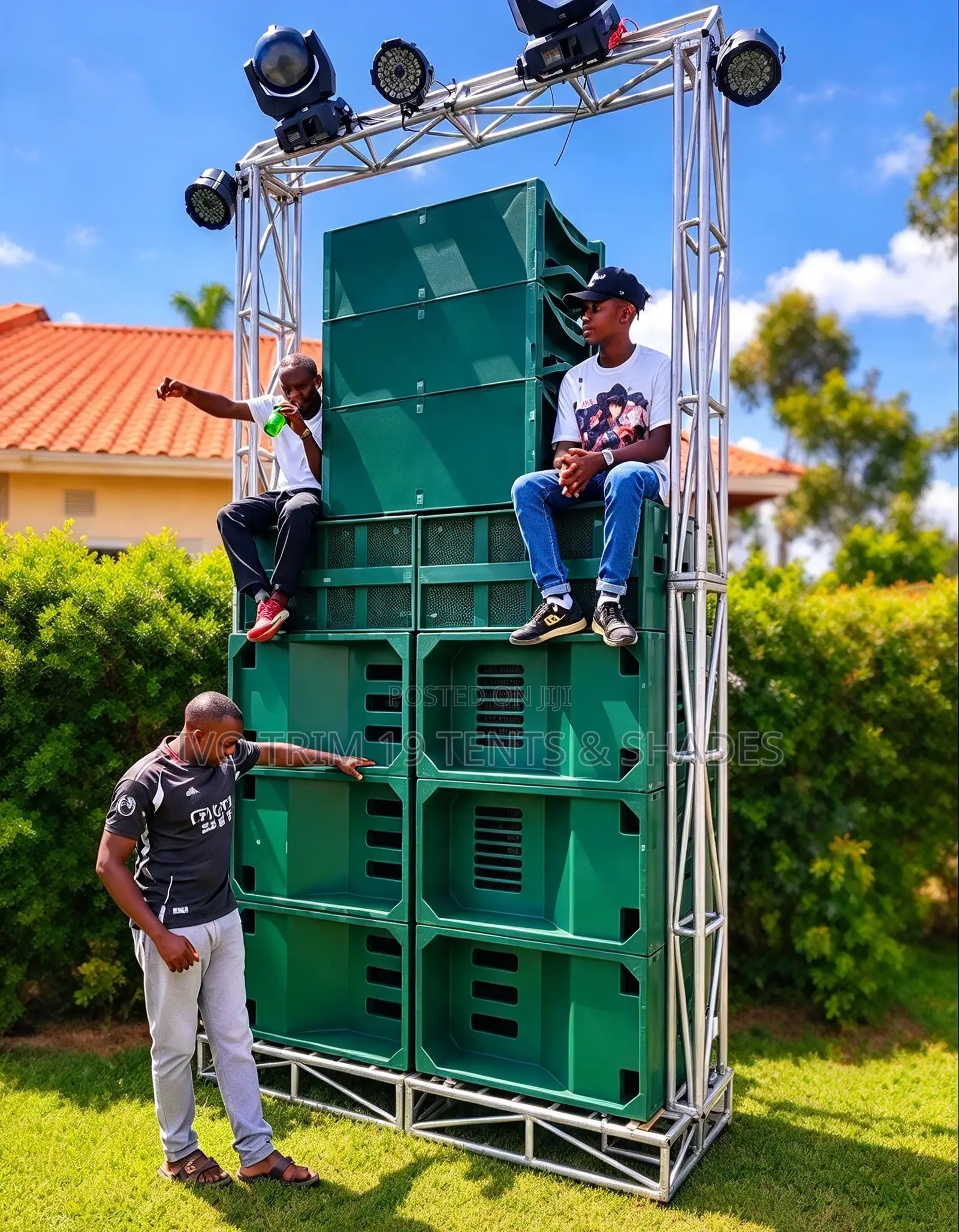 Goalpost Ground-Support Truss Frame