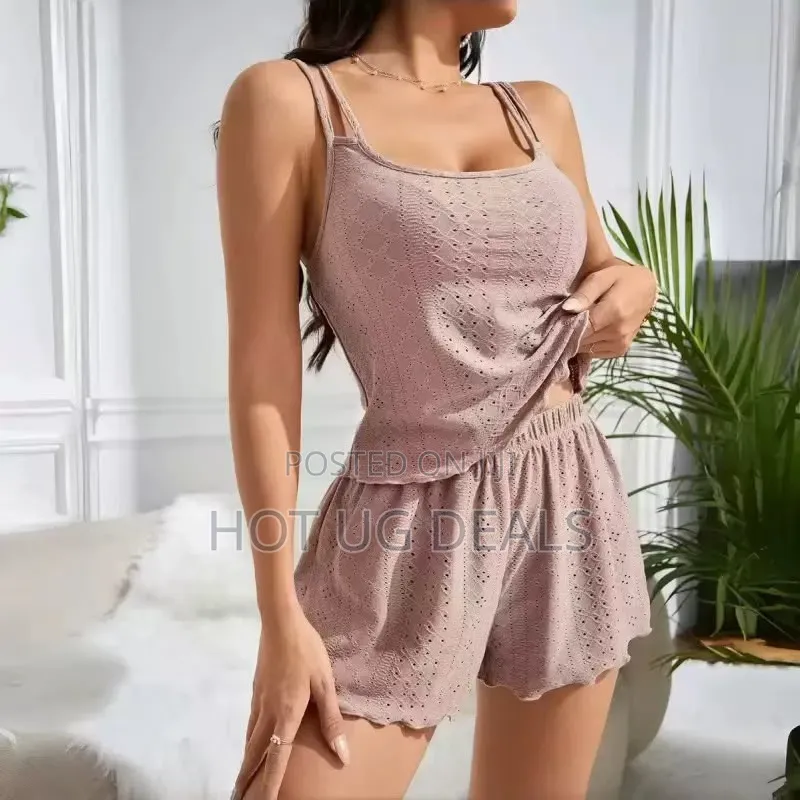 Women's 2pcs Shorts Pajama Set - Multicolor