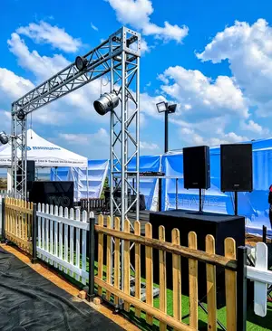 PA Audio and Lighting Goalpost Frame