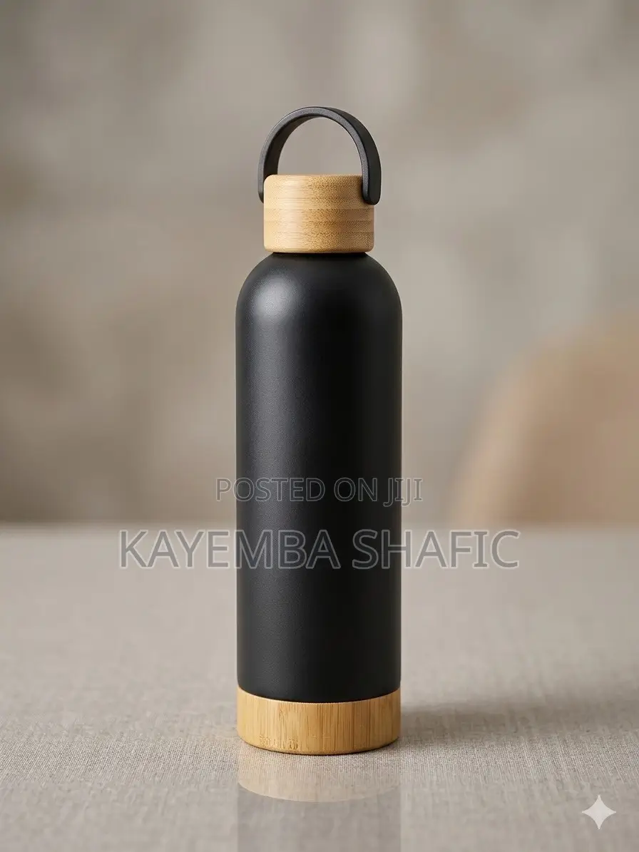 Premium 1000ml Matte Black Stainless Steel Thermos Vacuum Flask
