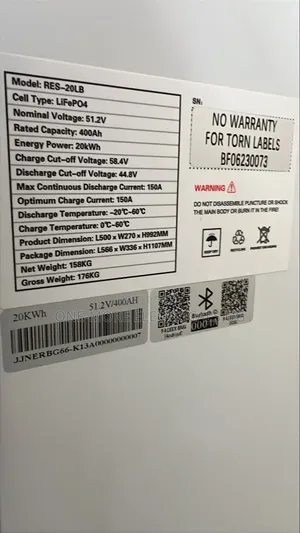 20kwh/400ah(51.2vol) Heavy Duty Lithium Iron Phosphate Battery