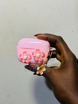 AirPods Case. Pink Flower