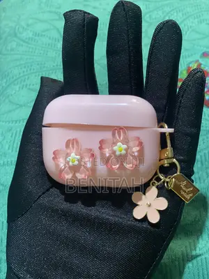 AirPods Case. Pink Flower